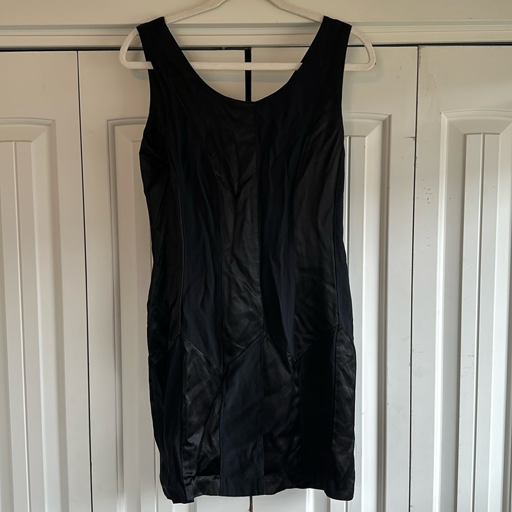 Black mini dress